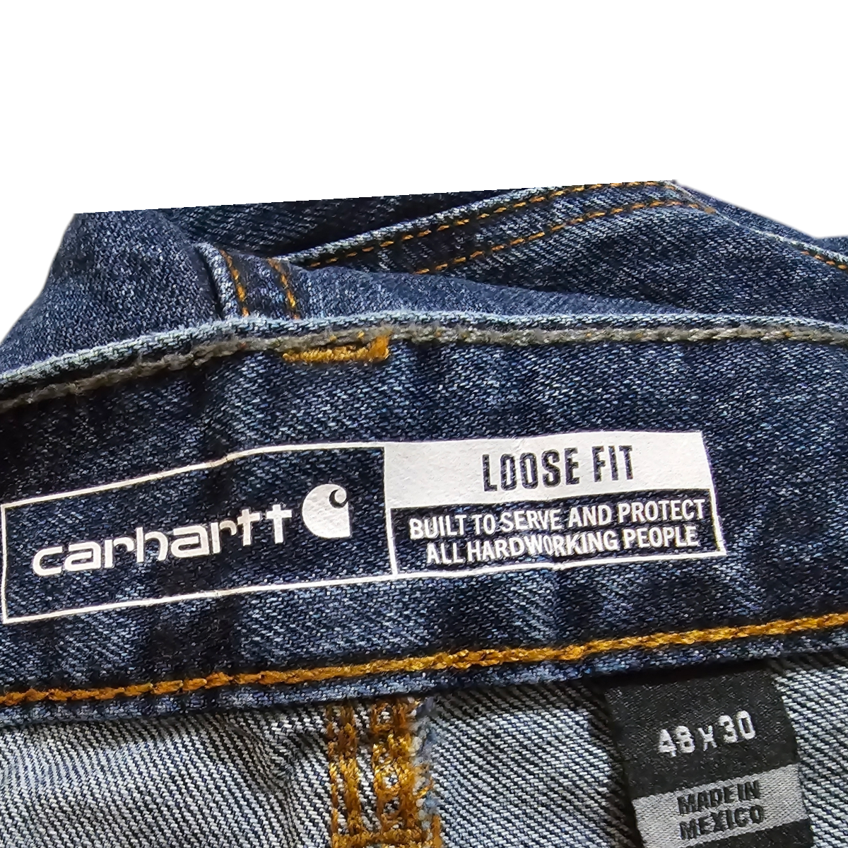 Pantalon Carhartt 48x30 Azul Loose Fit