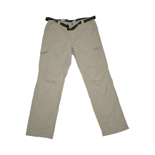 Pantalon Columbia 38x34 Beige Con Cinturon