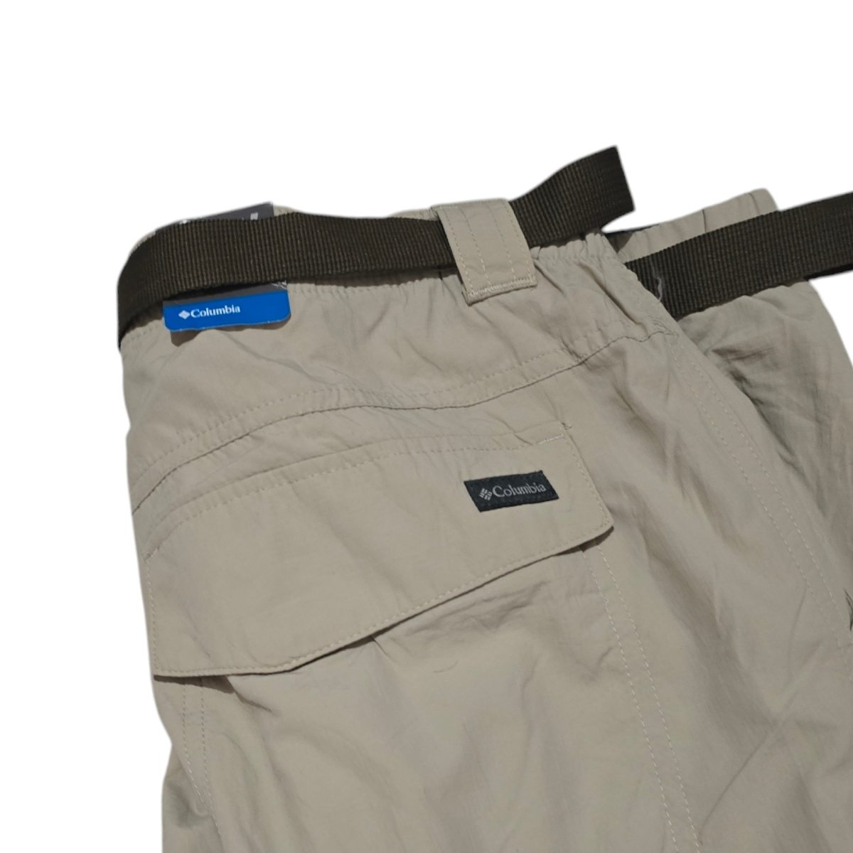 Pantalon Columbia 38x34 Beige Con Cinturon