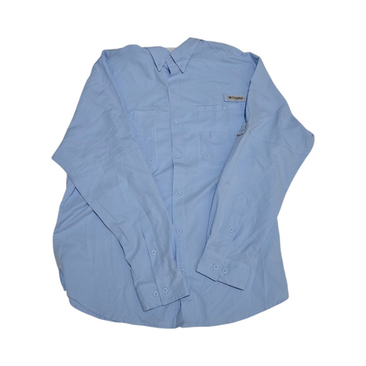 Camisa Columbia Pfg Grande L Azul Claro