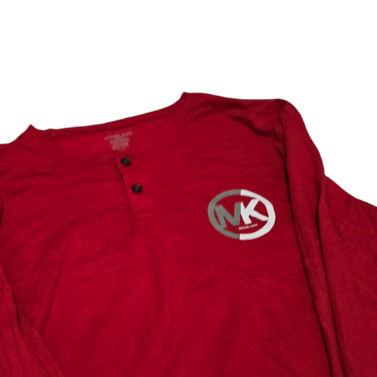 Playera Manga Larga Michael Kors Grande L Rojo