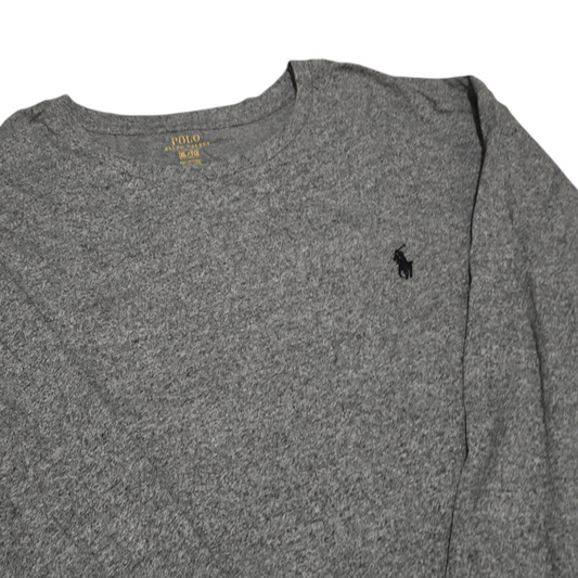 Playera Manga Larga Ralph Lauren Xgrande Xl Gris