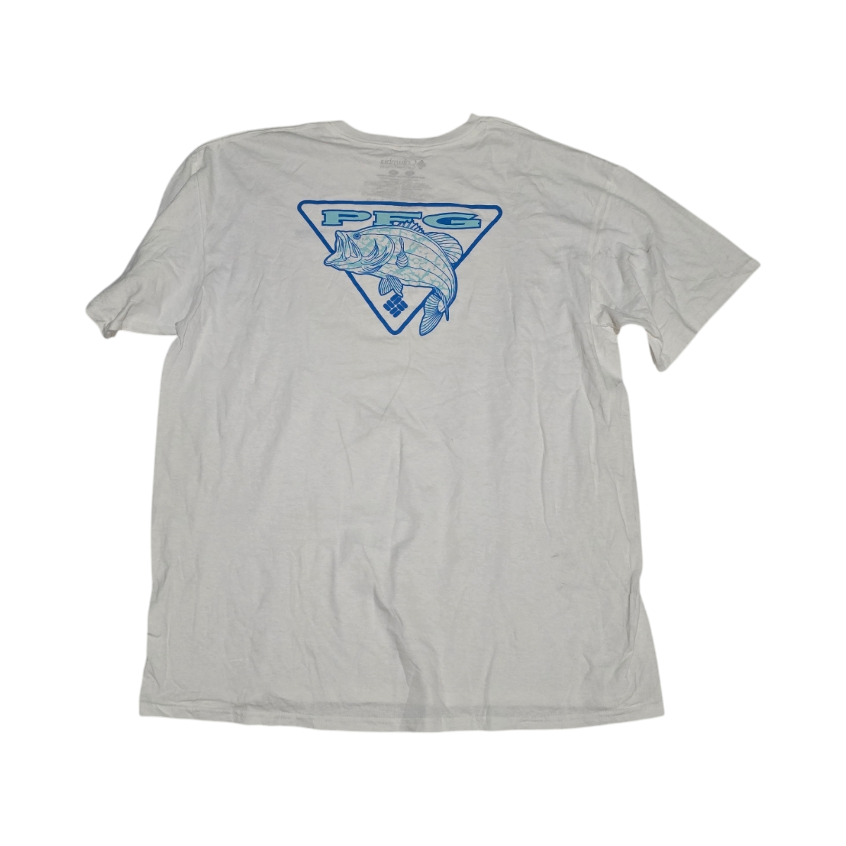 Playera Columbia Pfg Xgrande Xl Blanca Pez