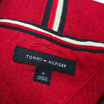 Sueter Tommy Hilfiger Mediana M Rojo Cuello Alto