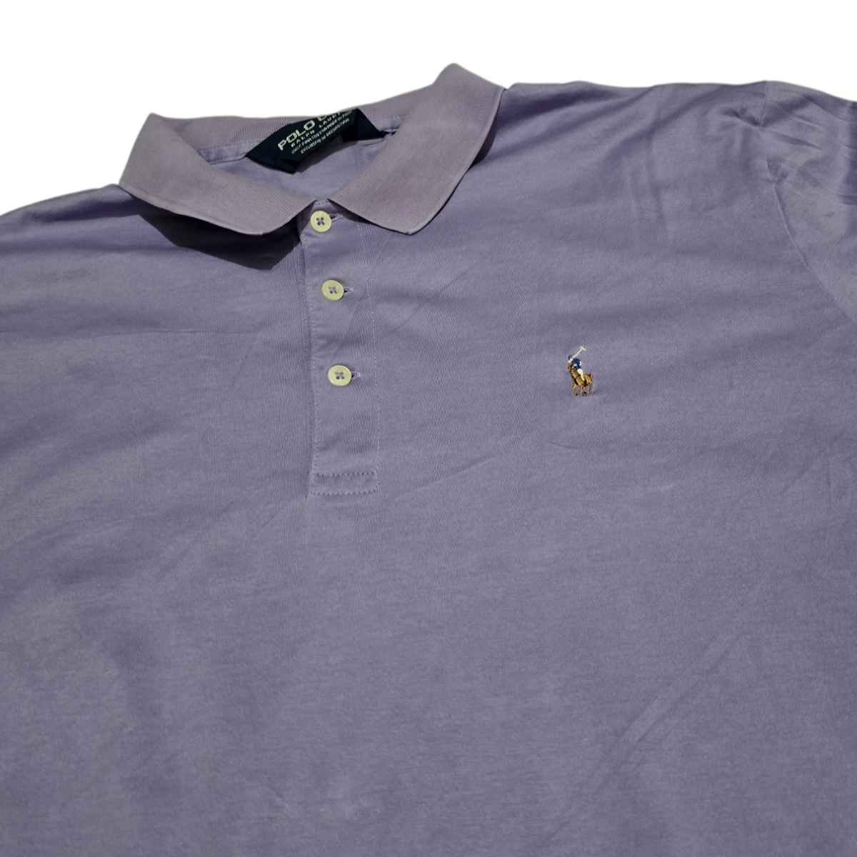 Playera Polo Ralph Lauren Grande L Morado Pony Colores