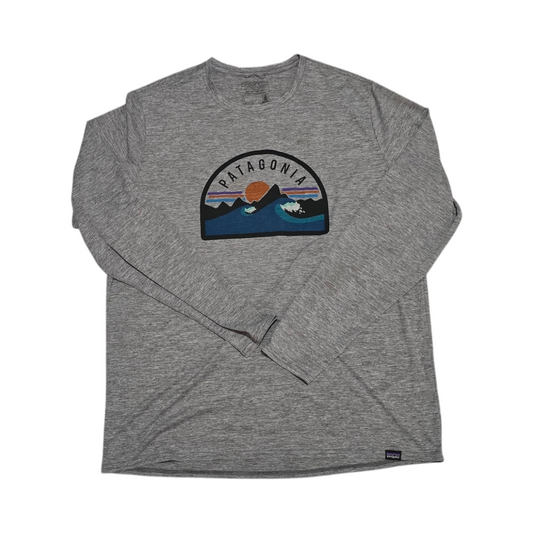 Playera Manga Larga Patagonia Grande L Gris