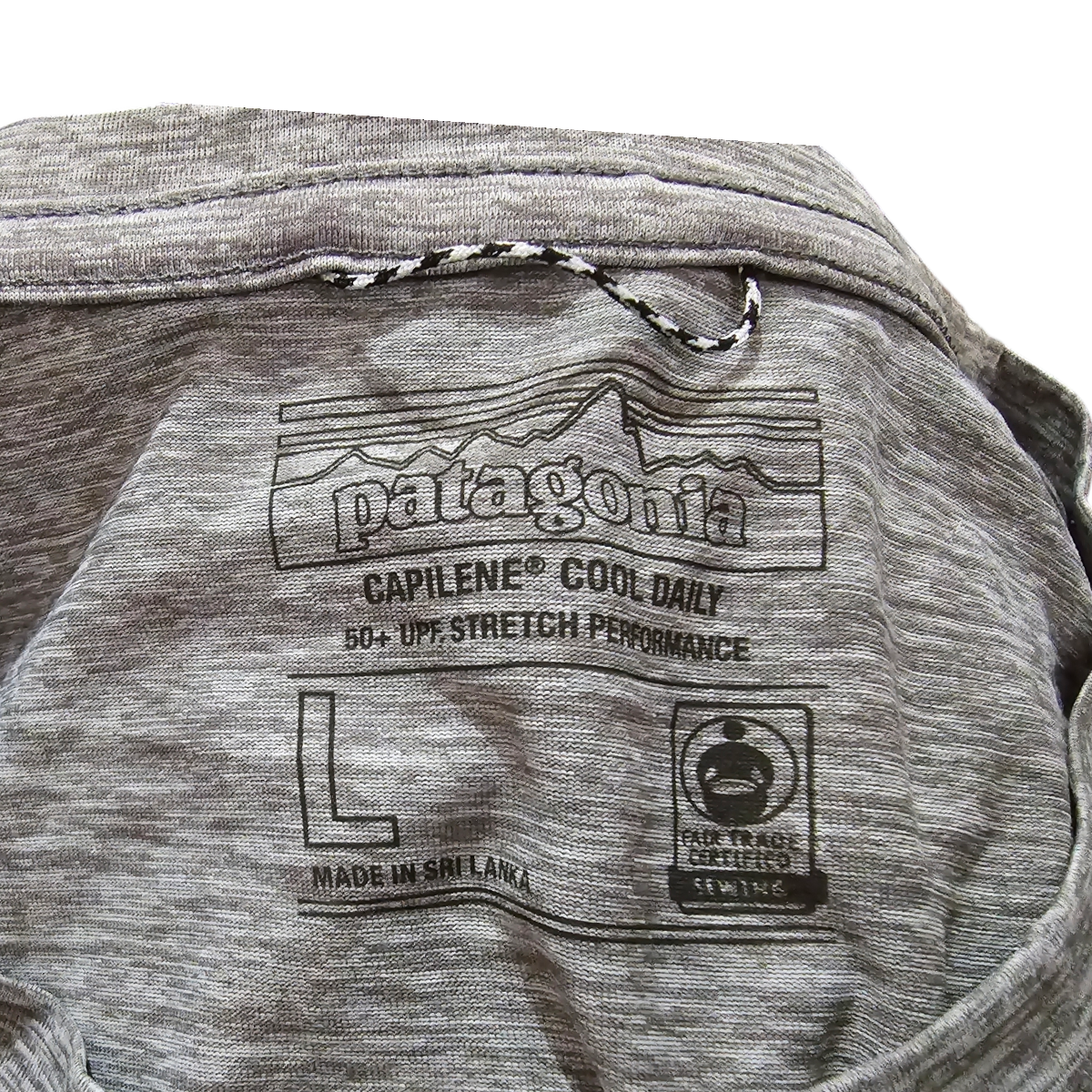 Playera Manga Larga Patagonia Grande L Gris