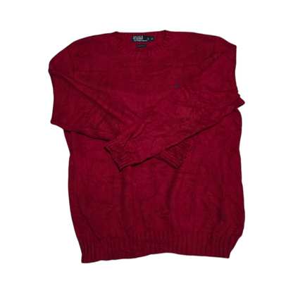 Sueter Ralph Lauren Grande L Alto Rojo Pony Azul
