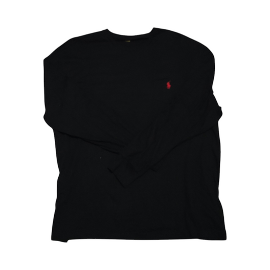 Playera Manga Larga Ralph Lauren Xgrande Xl Negro Pony Rojo