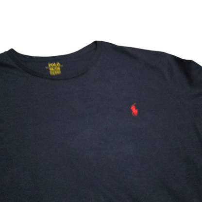 Playera Ralph Lauren 2xl Azul Oscuro Pony Rojo