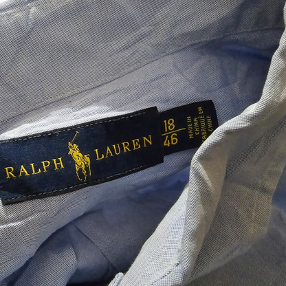 Camisa Ralph Lauren 2xl 18 46 Azul