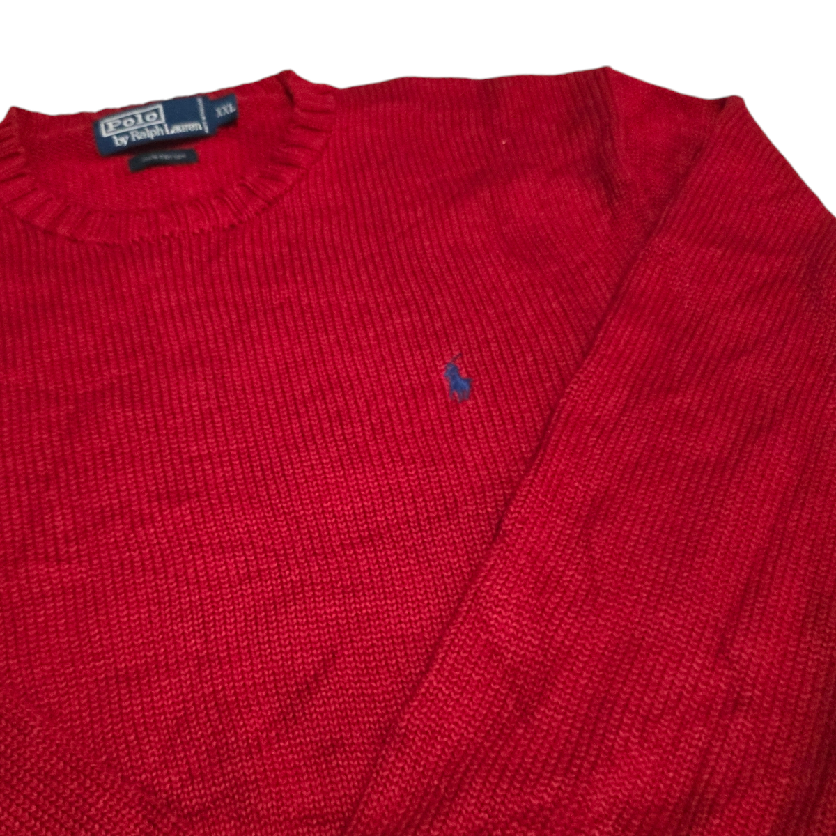 Sueter Ralph Lauren 2xl Rojo Pony Azul