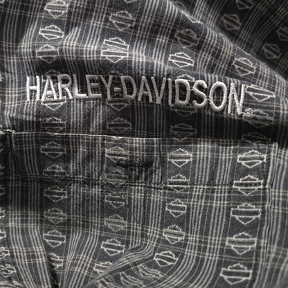 Camisa Manga Corta Harley Davidson 2xl Negro Letras