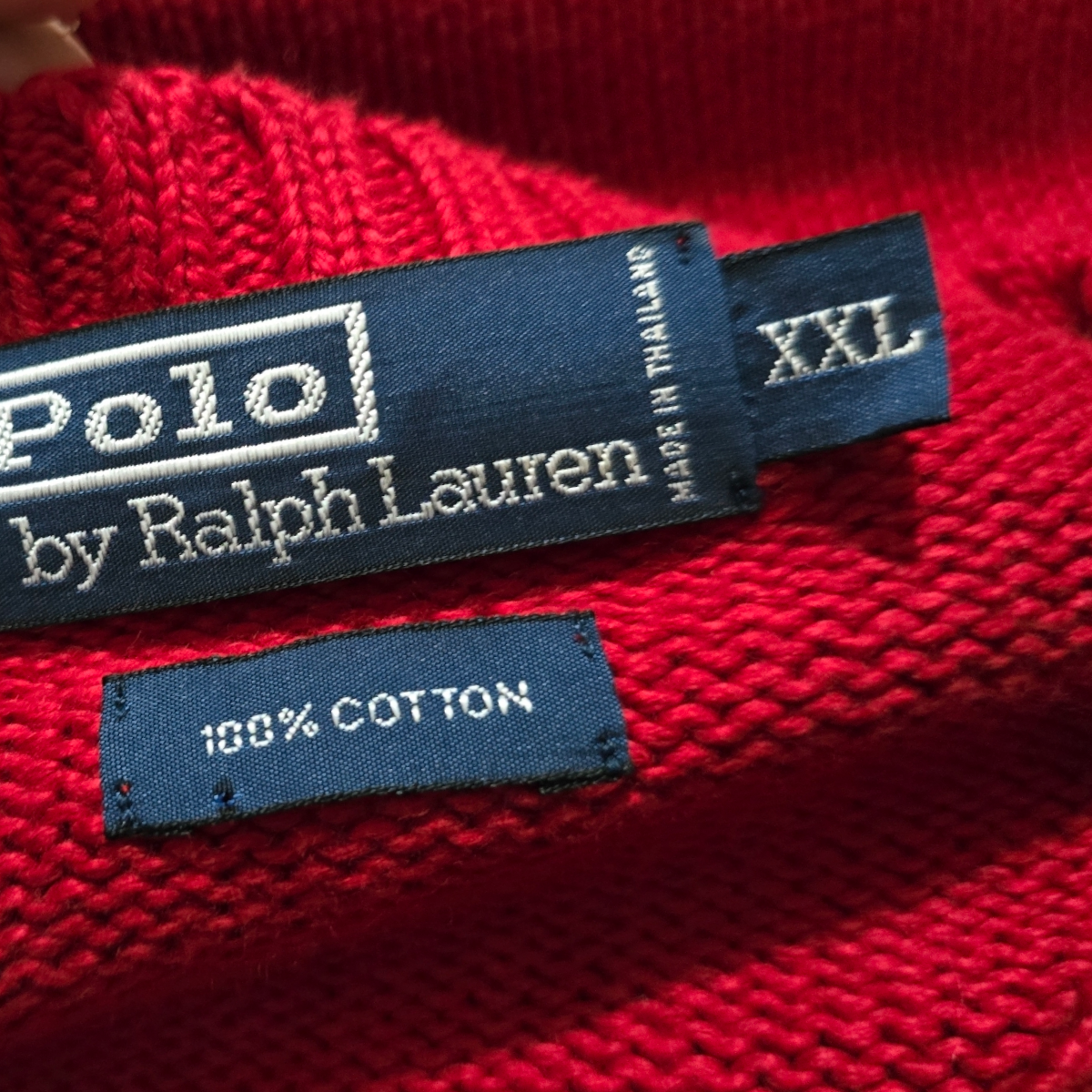 Sueter Ralph Lauren 2xl Rojo Pony Azul