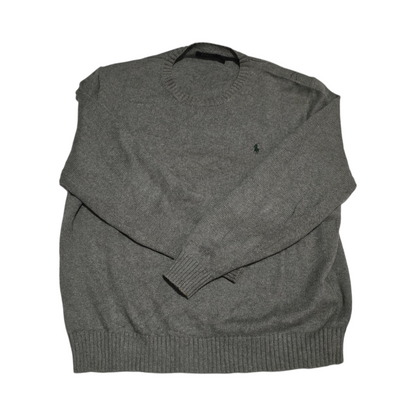 Sueter Ralph Lauren 2xl Gris Pony Verde