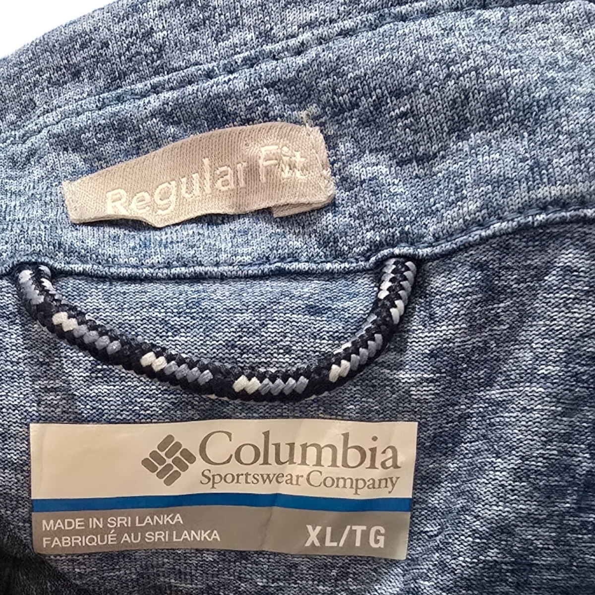 Camisa Manga Corta Columbia Xgrande Xl Azul Usado (Usado)