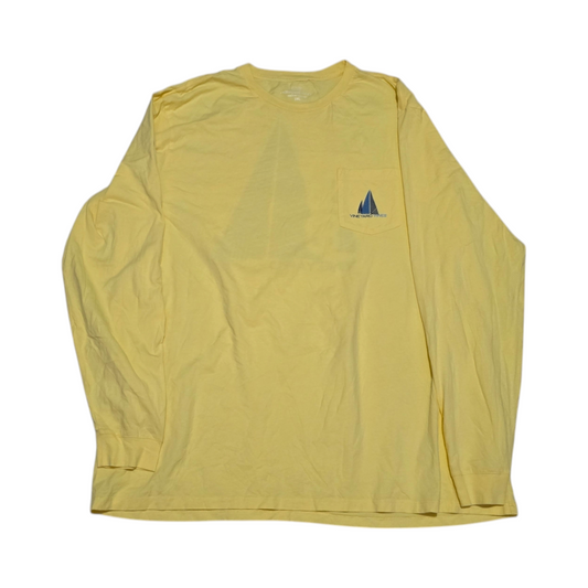 Playera Manga Larga Vineyard Vines 2xl Amarillo (Usado)