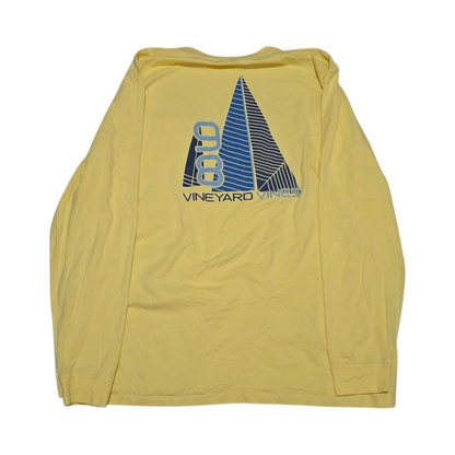 Playera Manga Larga Vineyard Vines 2xl Amarillo (Usado)
