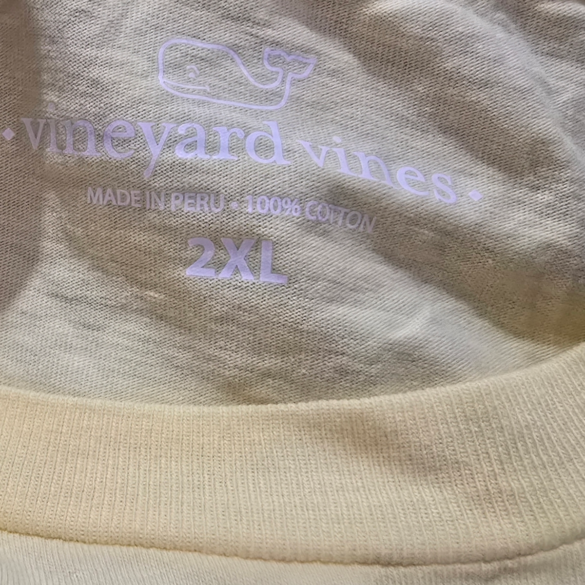 Playera Manga Larga Vineyard Vines 2xl Amarillo (Usado)