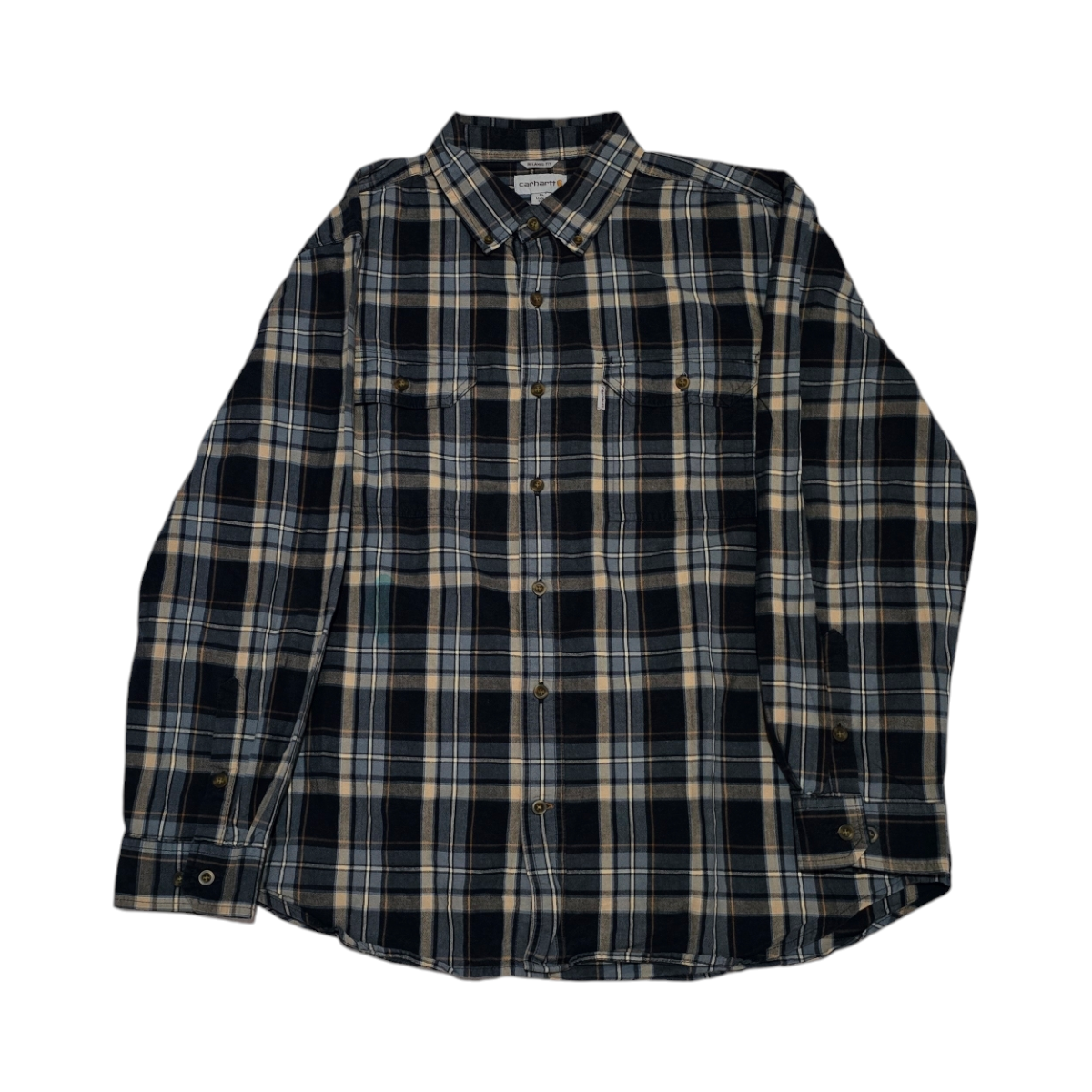 Camisa Carhartt Xgrande Xl Cuadro Azul Relaxed Fit (Usado)