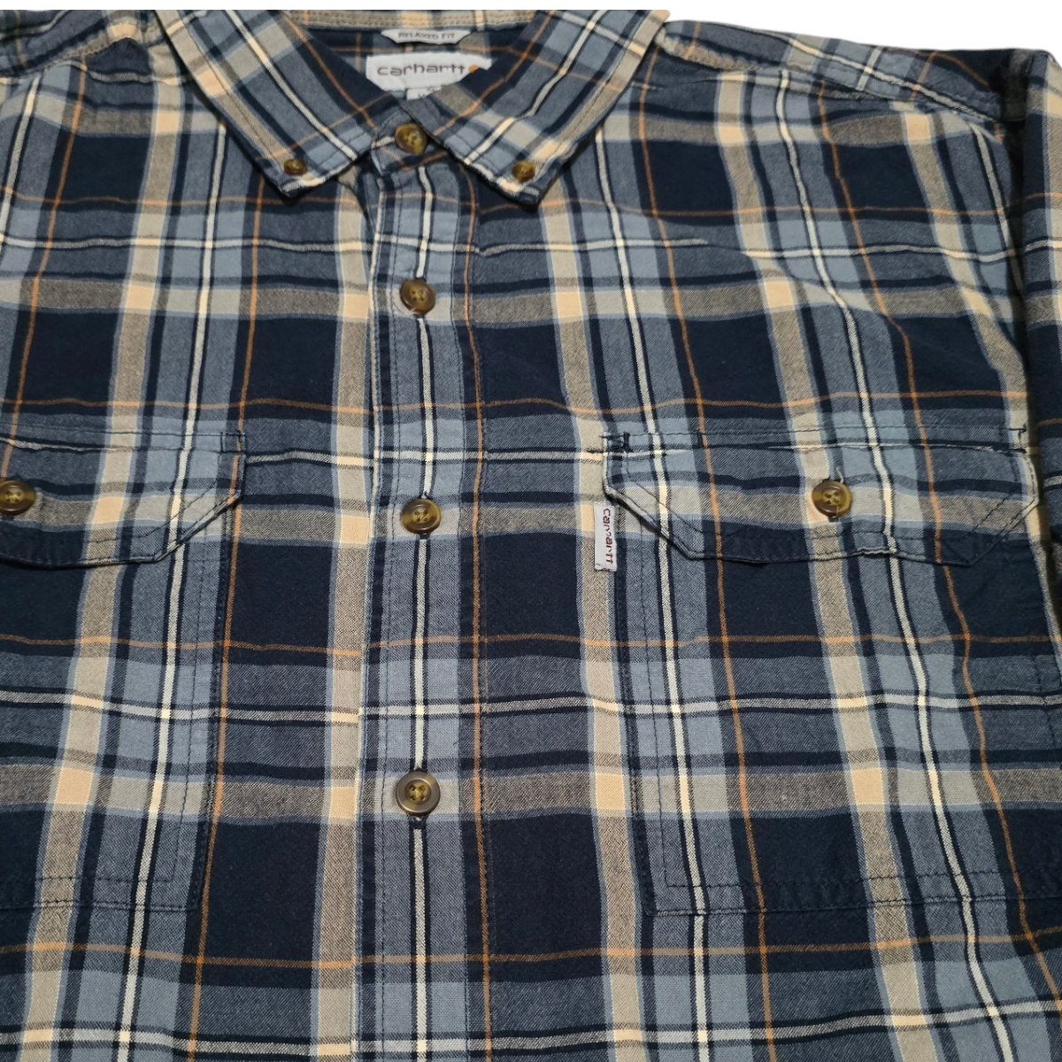 Camisa Carhartt Xgrande Xl Cuadro Azul Relaxed Fit (Usado)