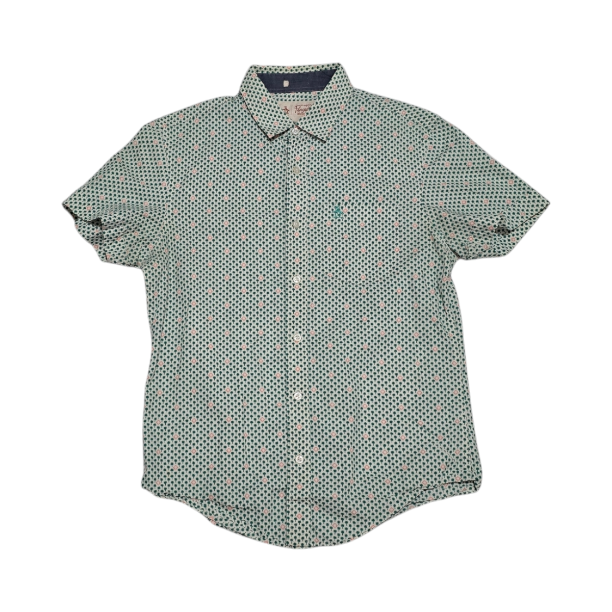 Camisa Manga Corta Penguin Chico S Verde