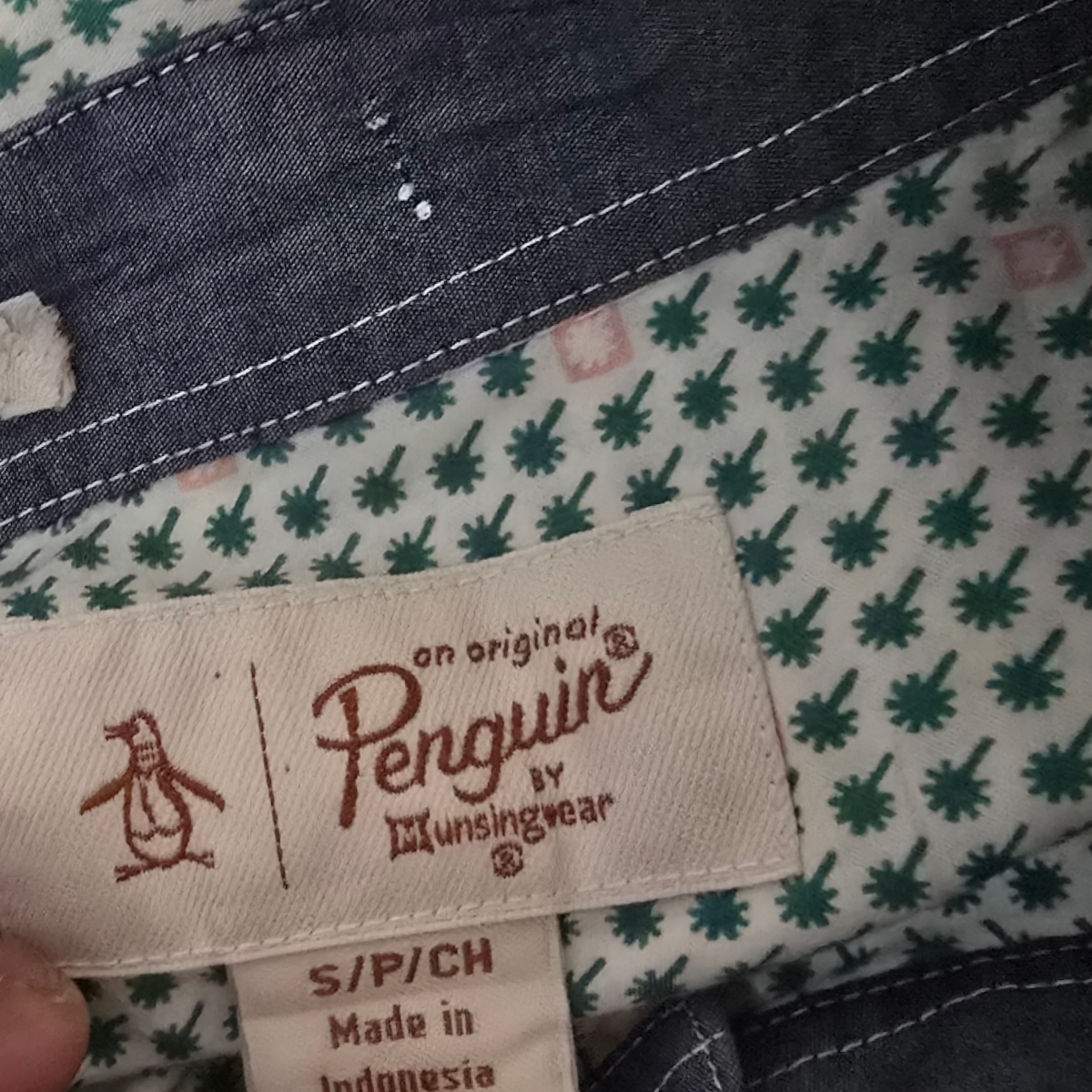 Camisa Manga Corta Penguin Chico S Verde