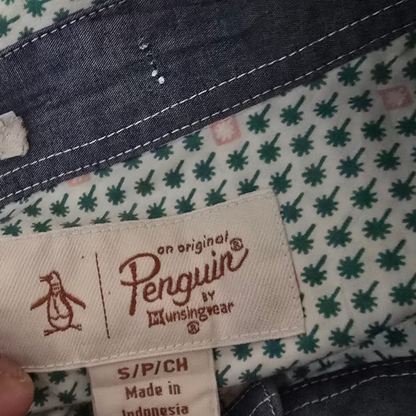 Camisa Manga Corta Penguin Chico S Verde