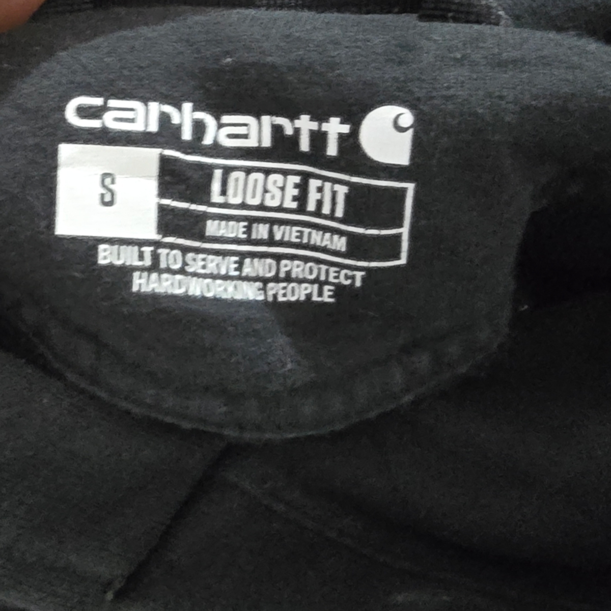 Sudadera Carhartt Chico S Loose Fit Negro