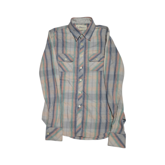 Camisa True Religion Xchico Xs Cuadro Beige