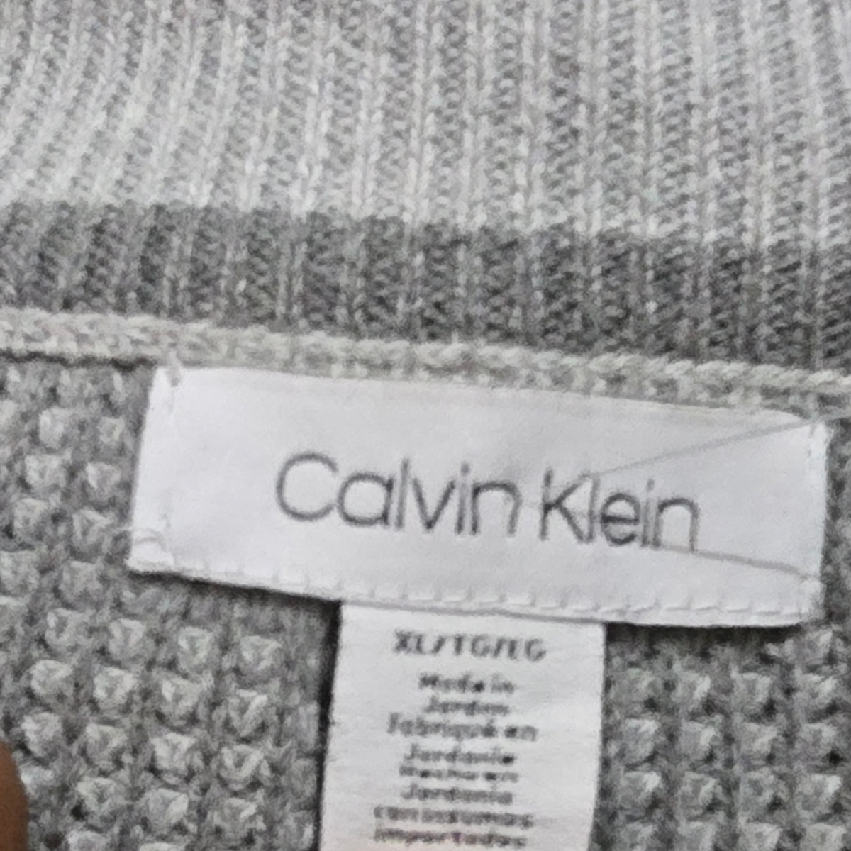 Sueter Calvin Klein Talla Xl Color Gris