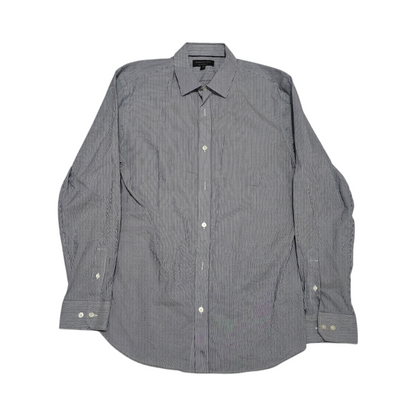 Camisa Banana Republic Grande L Slimfit Azul Grisaceo