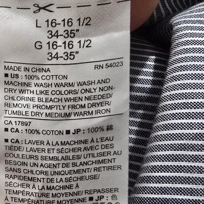 Camisa Banana Republic Grande L Slimfit Azul Grisaceo