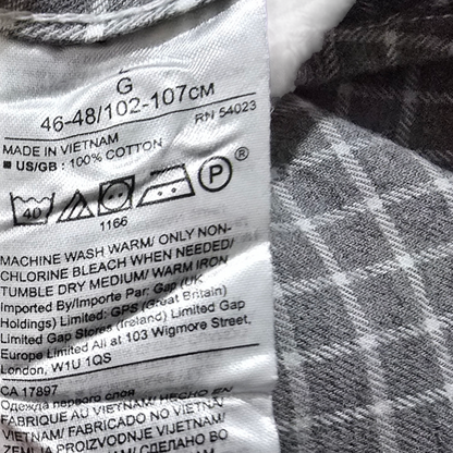 Camisa Banana Republic Grande L Slimfit Gris Luxe Flannel