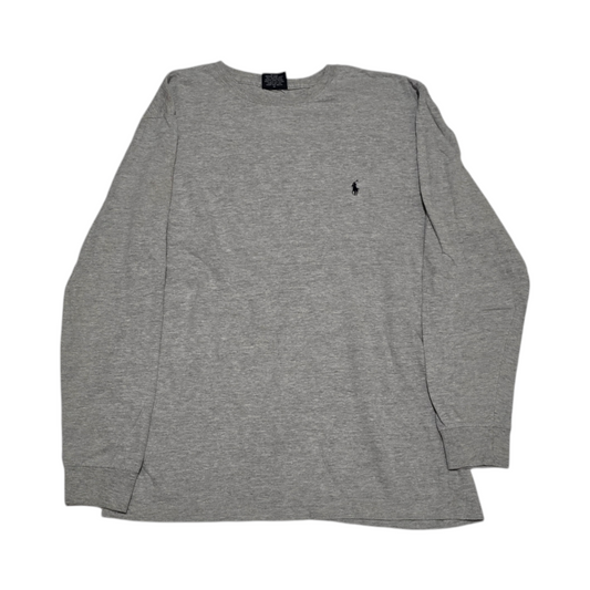 Playera Manga Larga Ralph Lauren Chico S Gris