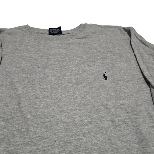 Playera Manga Larga Ralph Lauren Chico S Gris