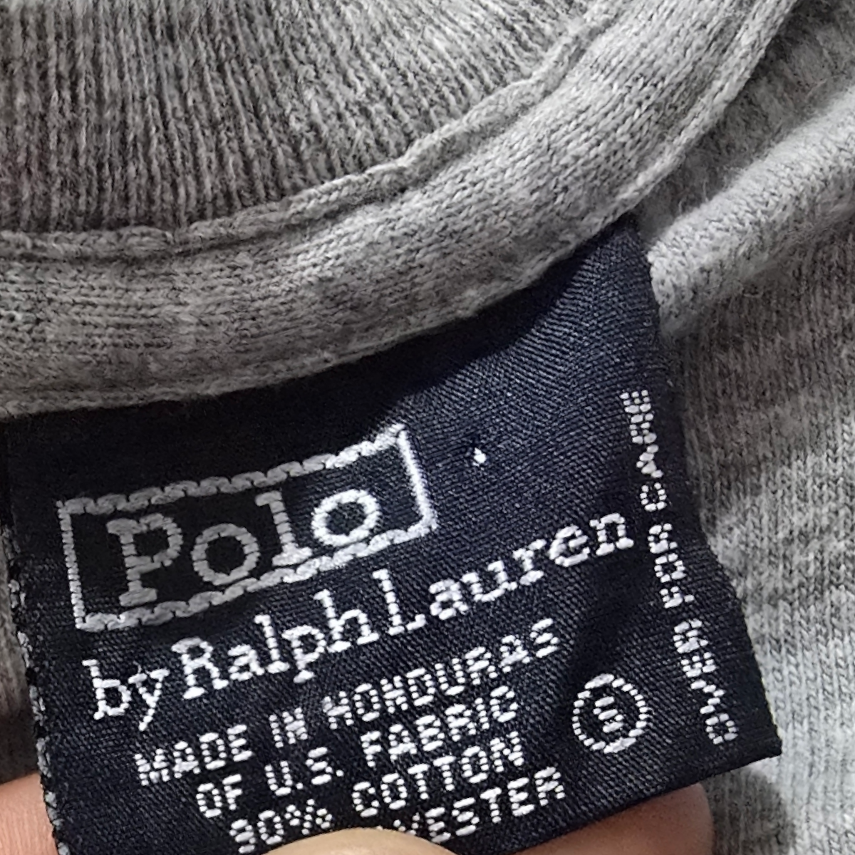 Playera Manga Larga Ralph Lauren Chico S Gris