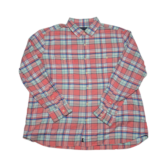Camisa Vineyard Vines Talla Xxl Coral Cuadros