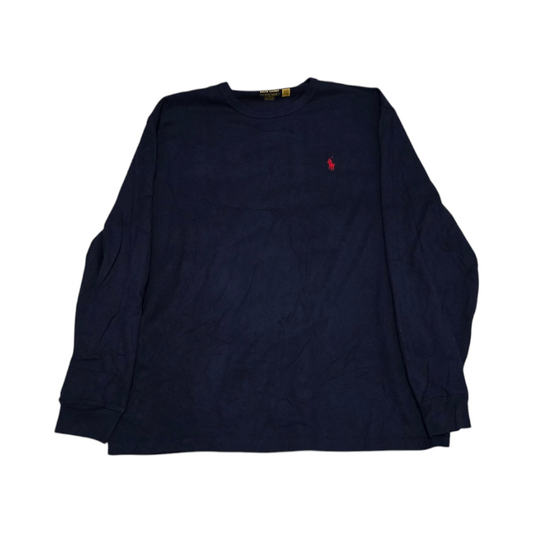 Playera Manga Larga Ralph Lauren Extra Grande Xl Azul