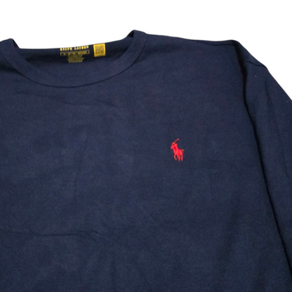 Playera Manga Larga Ralph Lauren Extra Grande Xl Azul