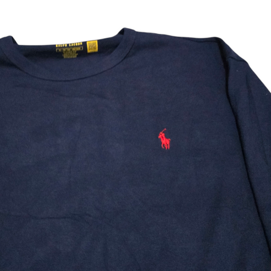 Playera Manga Larga Ralph Lauren Extra Grande Xl Azul