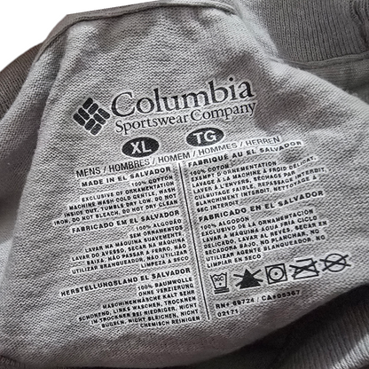Playera Columbia Extragrande Xl Color Gris