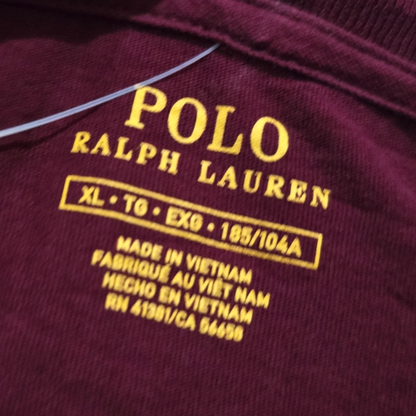 Playera Ralph Lauren Xgrande Xl Vino Pony Verde