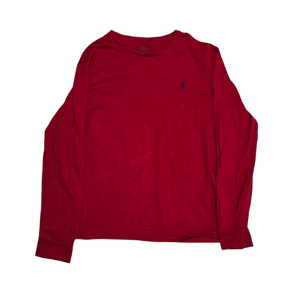 Playera Manga Larga Ralph Lauren Xgrande Xl Custom Fit Rojo