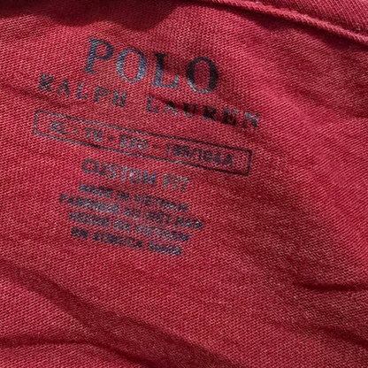Playera Manga Larga Ralph Lauren Xgrande Xl Custom Fit Rojo
