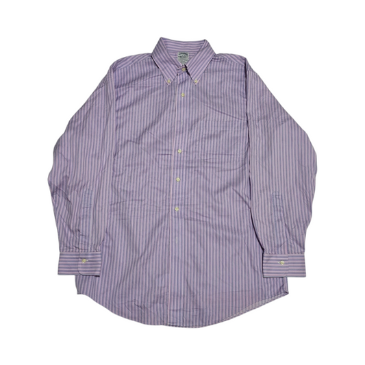 Camisa Brooks Brothers Grande 16 33 Regent Morado Lineas