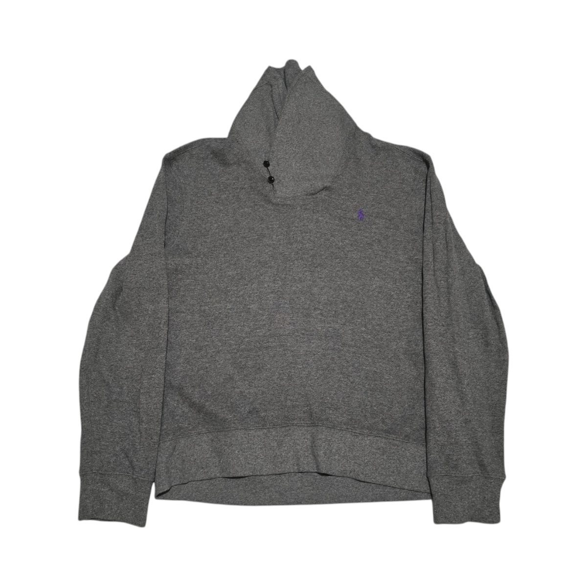 Sueter Ralph Lauren Xgrande Gris Cuello Alto Pony Morado