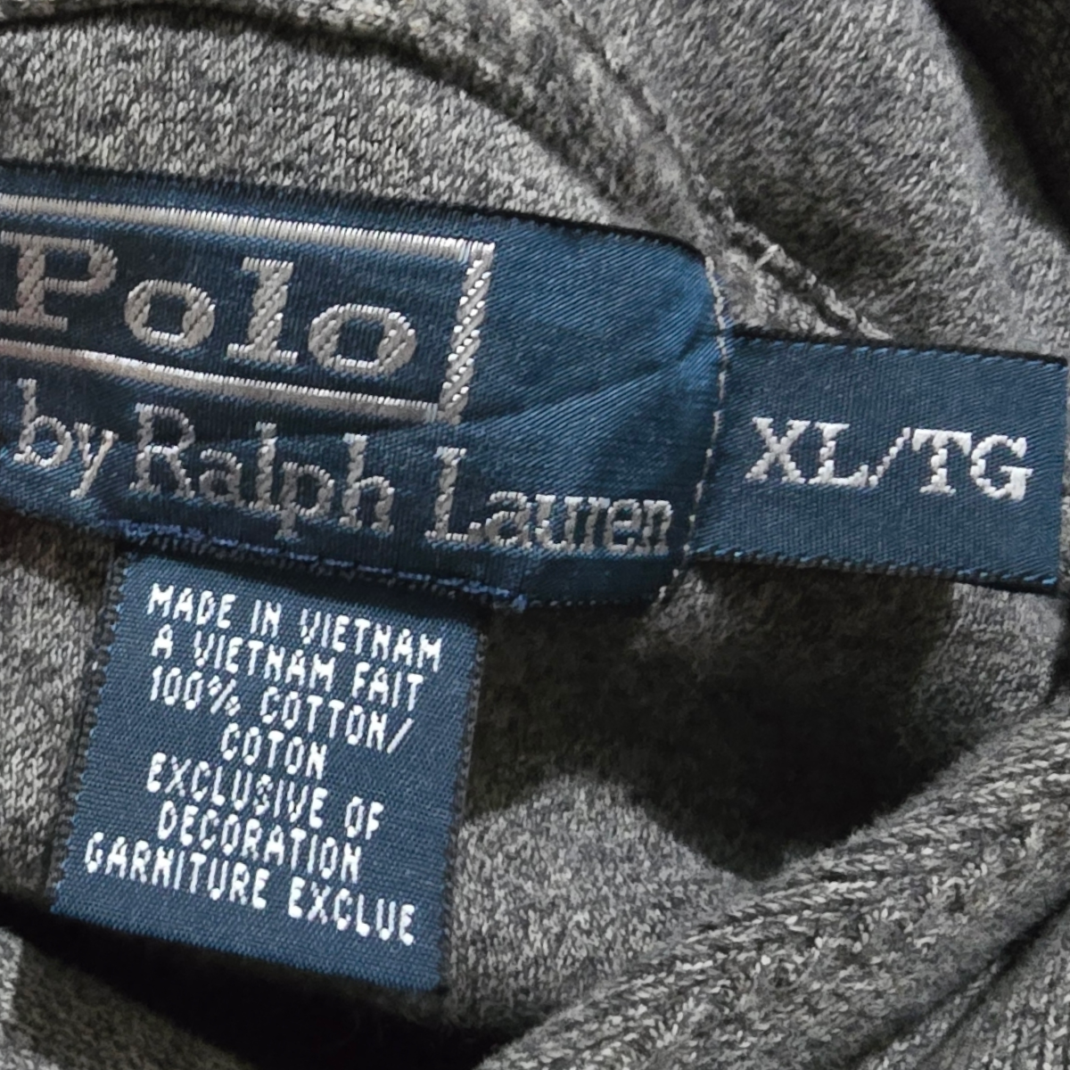 Sueter Ralph Lauren Xgrande Gris Cuello Alto Pony Morado