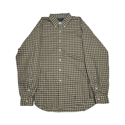 Camisa Ralph Lauren 2xl Classic Fit Cuadro Amarillo Y Azul