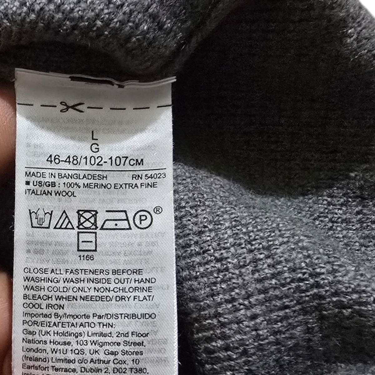 Sueter Banana Republic Grande L Color Gris